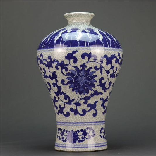 Exquisite Qing Yongzheng Tea-Dust Glazed Plum Vase - Antique Collectible from Jingdezhen