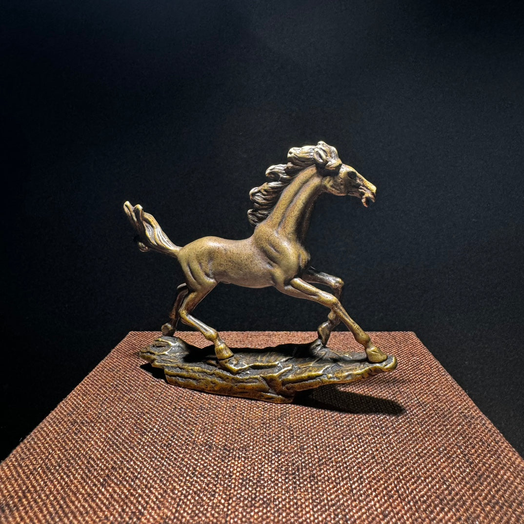 Handcrafted Brass Majestic Horse Statue - Symbol of Career Success, Exquisite Craftsmanship, Rare Unique Gift