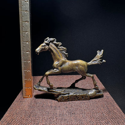 Handcrafted Brass Majestic Horse Statue - Symbol of Career Success, Exquisite Craftsmanship, Rare Unique Gift