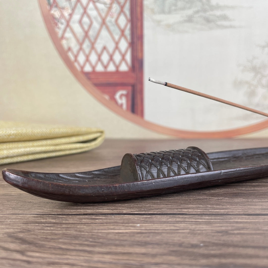 Handcrafted Fisherman and Boat Incense Holder - Unique Gift, Artistic Decor