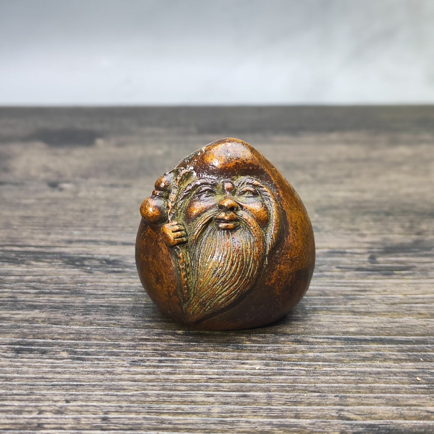 Antique Shou Xing Figurine - Antique Decor - Desktop Ornament - Personalized Gift - Asian Antiquities