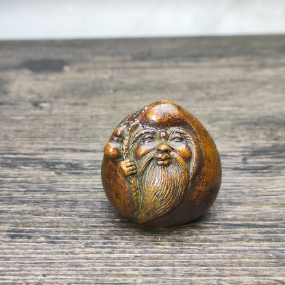 Antique Shou Xing Figurine - Antique Decor - Desktop Ornament - Personalized Gift - Asian Antiquities