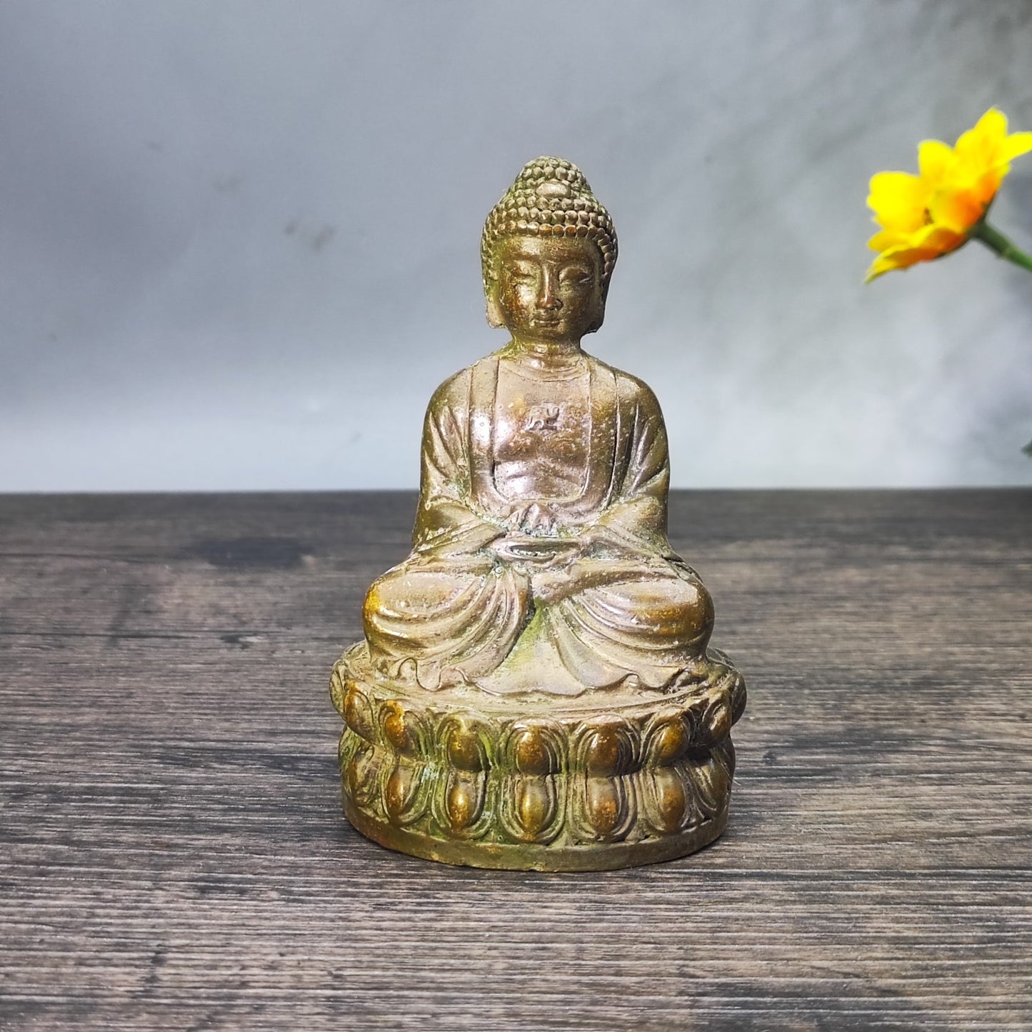 Antique Buddha Statue - Asian Decor for Home and Office - Personalized Gift - Unique Antique Tabletop Decoration