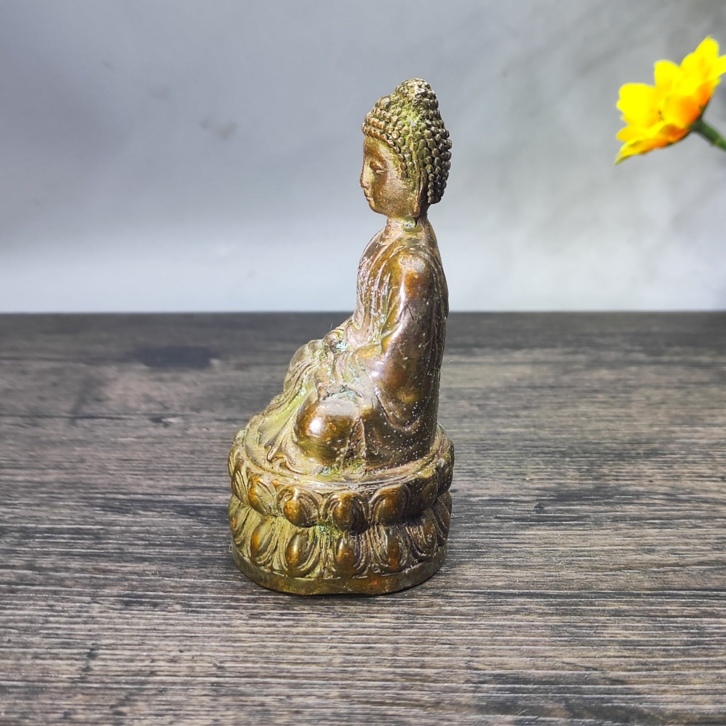 Antique Buddha Statue - Asian Decor for Home and Office - Personalized Gift - Unique Antique Tabletop Decoration