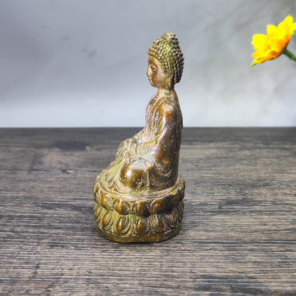 Antique Buddha Statue - Asian Decor for Home and Office - Personalized Gift - Unique Antique Tabletop Decoration