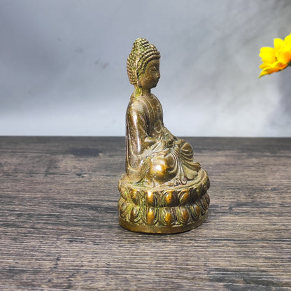 Antique Buddha Statue - Asian Decor for Home and Office - Personalized Gift - Unique Antique Tabletop Decoration