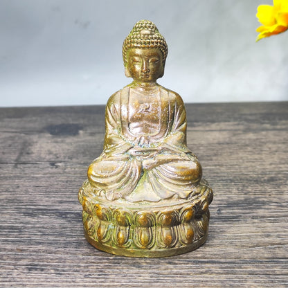 Antique Buddha Statue - Asian Decor for Home and Office - Personalized Gift - Unique Antique Tabletop Decoration