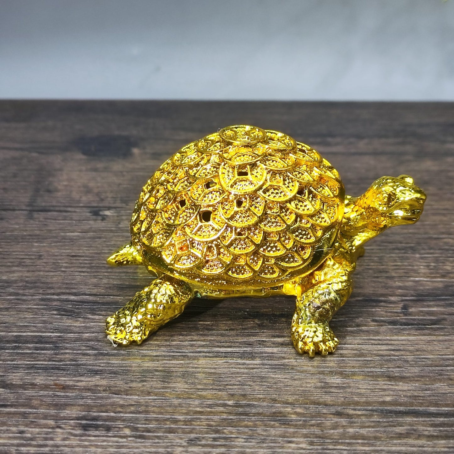 Antique Asian Money Turtle Sculpture - Unique Desktop Decor & Personalized Gift