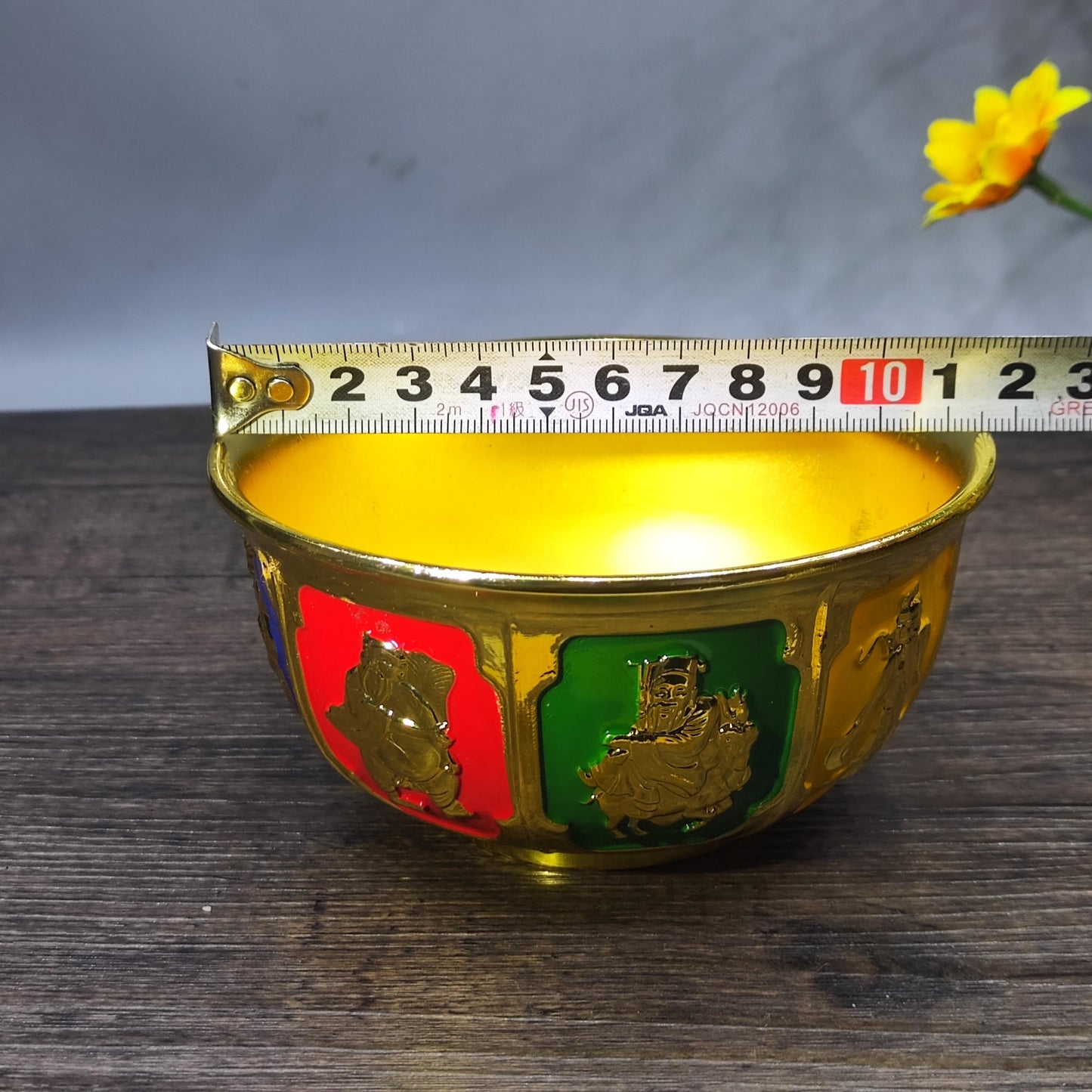 Hand-Painted Antique Eight Immortals Bowl - Asian Antique Decor - Personalized Desktop Ornament - Unique Gift