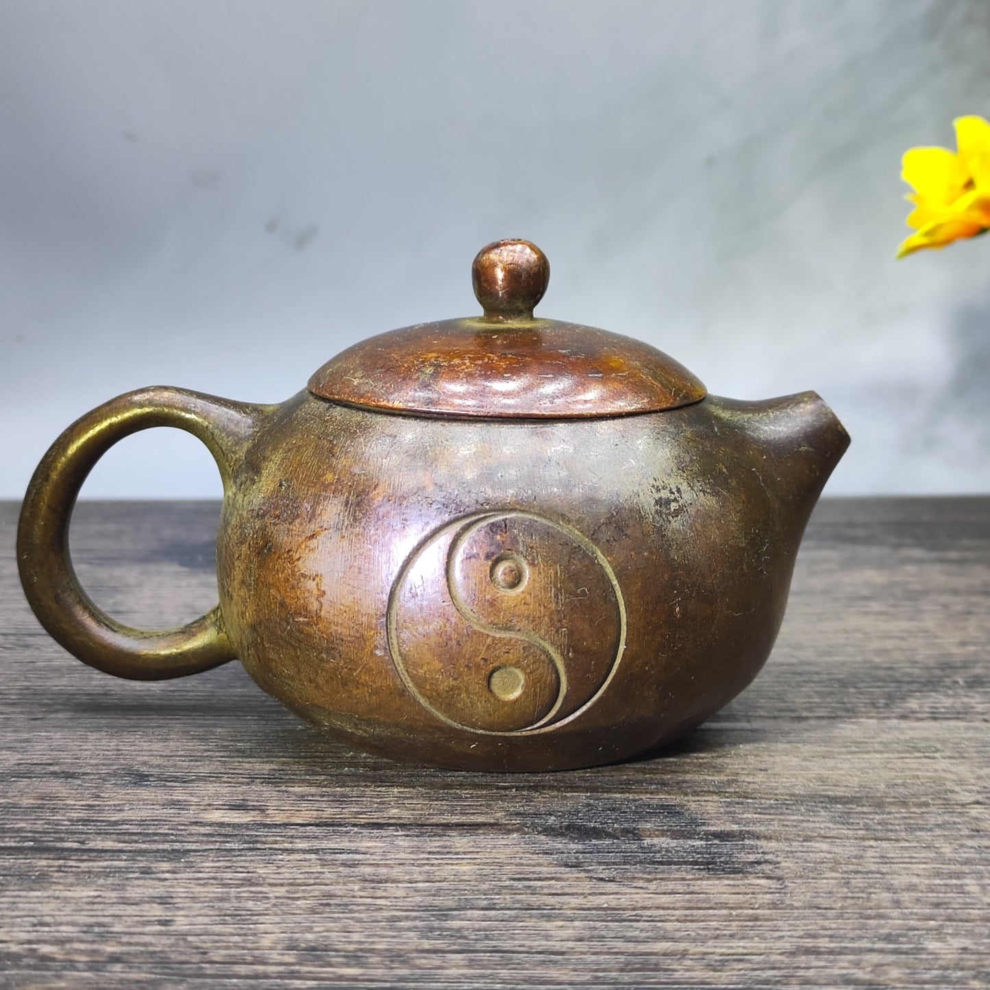 Antique Small Teapot - Vintage Collectible Metal Teapot