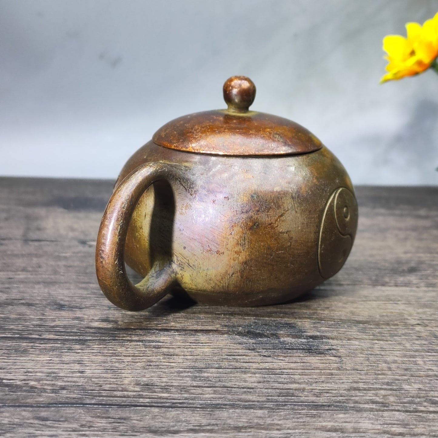 Antique Small Teapot - Vintage Collectible Metal Teapot