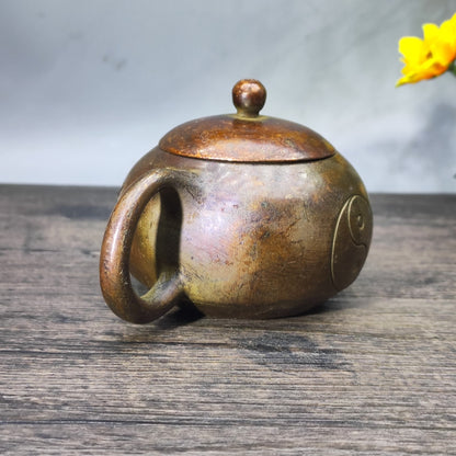 Antique Small Teapot - Vintage Collectible Metal Teapot