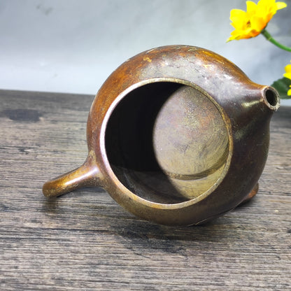 Antique Small Teapot - Vintage Collectible Metal Teapot