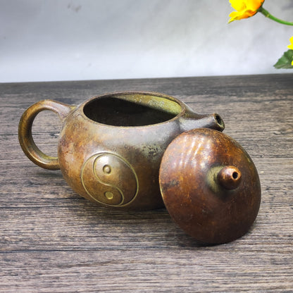 Antique Small Teapot - Vintage Collectible Metal Teapot