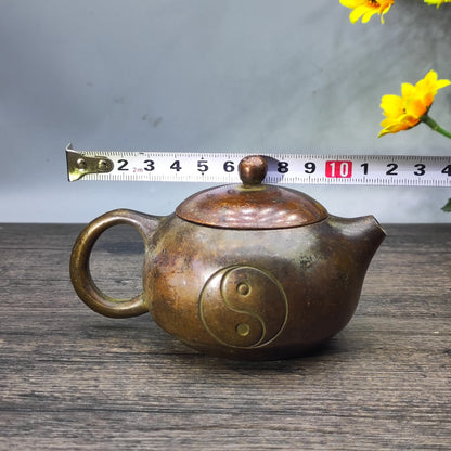 Antique Small Teapot - Vintage Collectible Metal Teapot