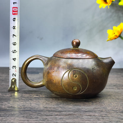 Antique Small Teapot - Vintage Collectible Metal Teapot