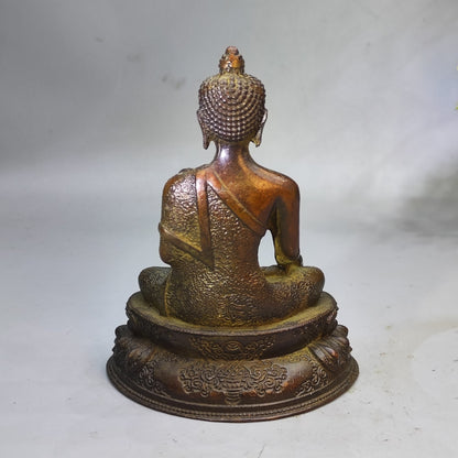 Exquisite Handcrafted Small Buddha Statue - Perfect for Antique Collection and Elegant Decor