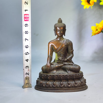 Exquisite Handcrafted Small Buddha Statue - Perfect for Antique Collection and Elegant Decor