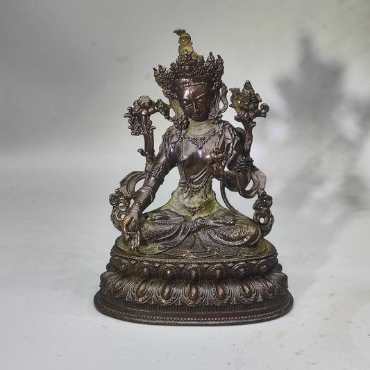 Exquisite Handcrafted Small Buddha Statue - Elegant Home and Office Decor, Cultural Heritage and Collectible Masterpiece