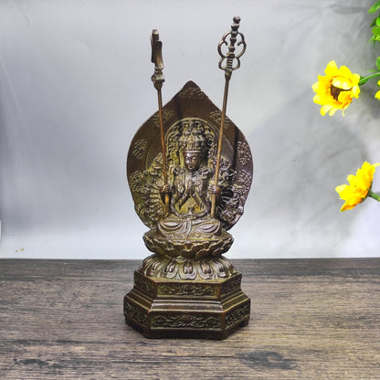 Exquisite Craftsmanship Thousand-Hand Guan Yin Statue - A Masterpiece of Cultural Heritage and Art