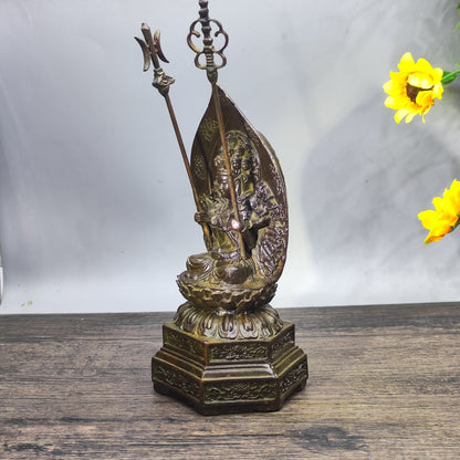 Exquisite Craftsmanship Thousand-Hand Guan Yin Statue - A Masterpiece of Cultural Heritage and Art