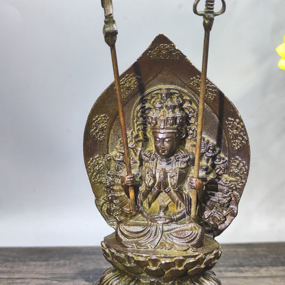 Exquisite Craftsmanship Thousand-Hand Guan Yin Statue - A Masterpiece of Cultural Heritage and Art