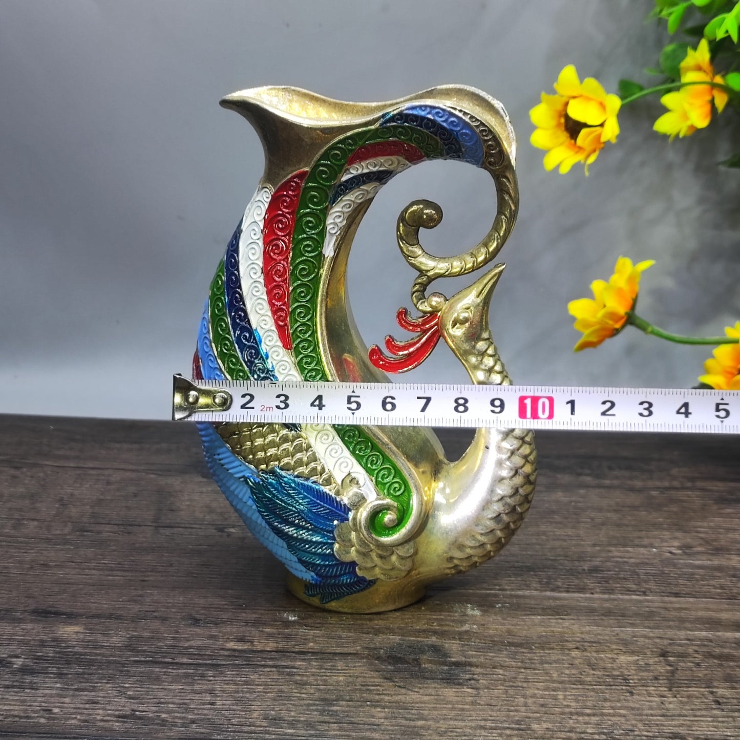 Handcrafted Phoenix-Shaped Wine Glass - A Masterpiece of History and Art