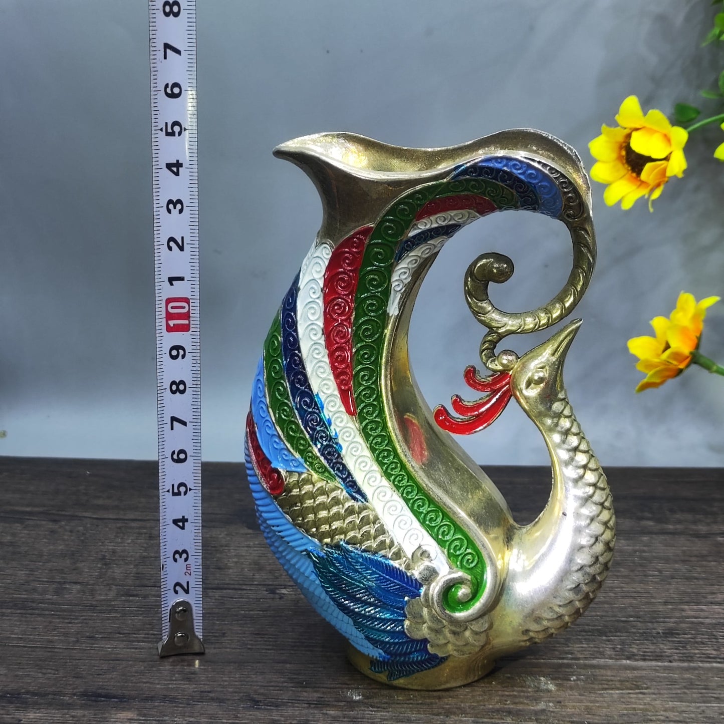 Handcrafted Phoenix-Shaped Wine Glass - A Masterpiece of History and Art