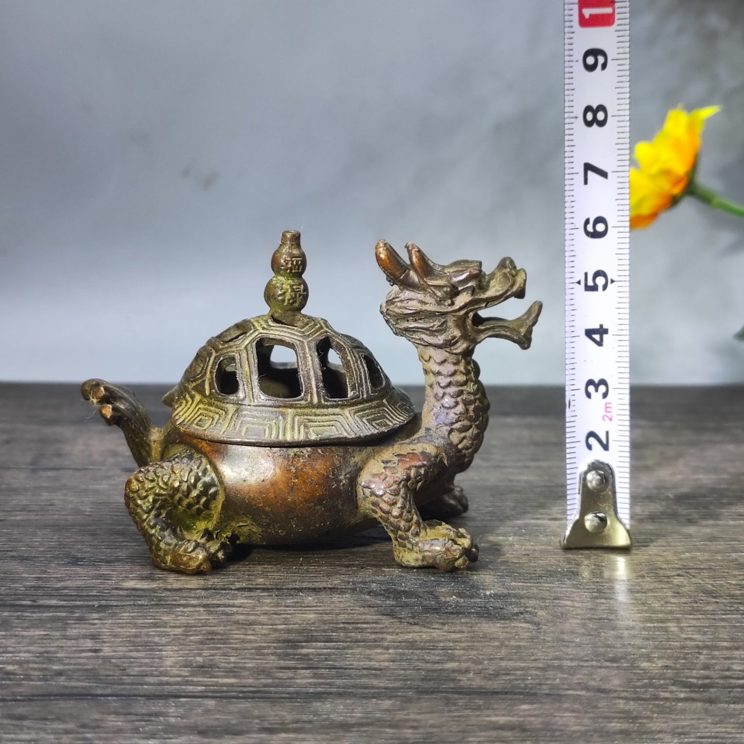 Exquisite Dragon Turtle Incense Burner - Handcrafted, Rich History, Premium Home and Office Decor