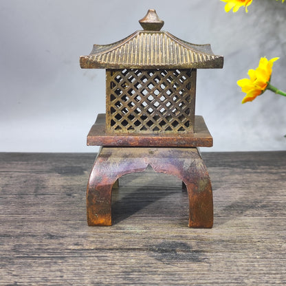 Exquisite Handcrafted Pavilion Incense Burner - Elegant Home & Office Décor