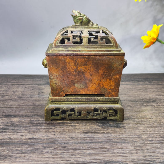 Triple-Layered Golden Toad Incense Burner - Historic Elegance, Exquisite Craftsmanship, Unique Design