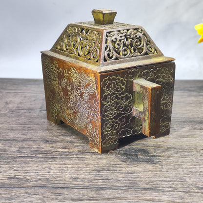 Exquisitely Carved Incense Burner - Handcrafted Historical Masterpiece