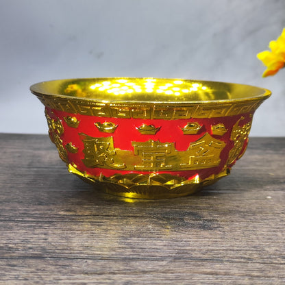 Exquisite Hand-Carved Treasure Bowl - Timeless Antique Masterpiece