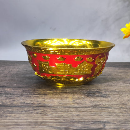 Exquisite Hand-Carved Treasure Bowl - Timeless Antique Masterpiece