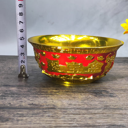 Exquisite Hand-Carved Treasure Bowl - Timeless Antique Masterpiece