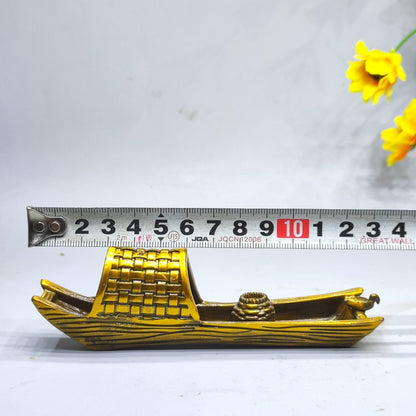 Exquisite Hand-Carved Fishing Boat Incense Holder: A Touch of History and Culture