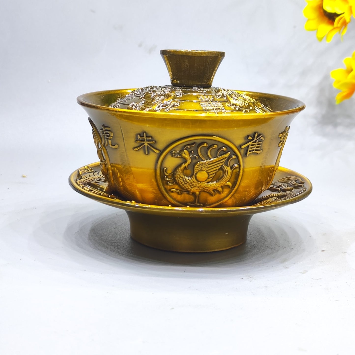 Exquisite Carved Beast Lid Bowl - Handcrafted, Historically Rich High-End Decor