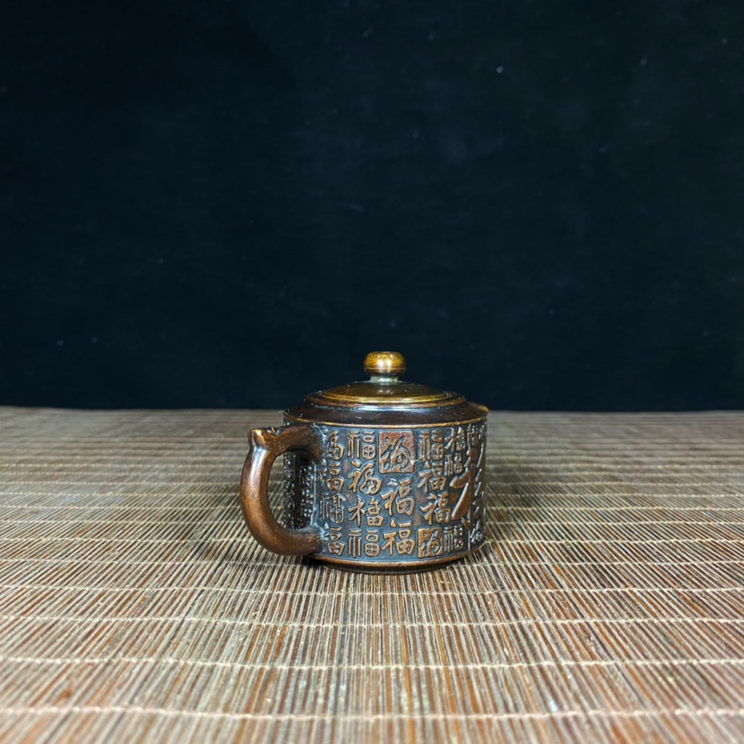 Antique Pure Copper Teapot - A Masterpiece of Exquisite Craftsmanship