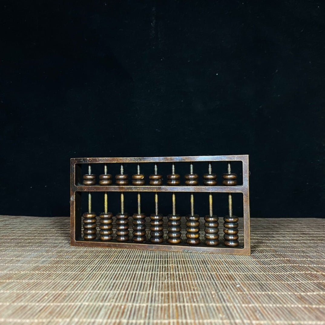 Pure Copper Abacus - Exquisite Desktop Decoration Symbolizing Wealth