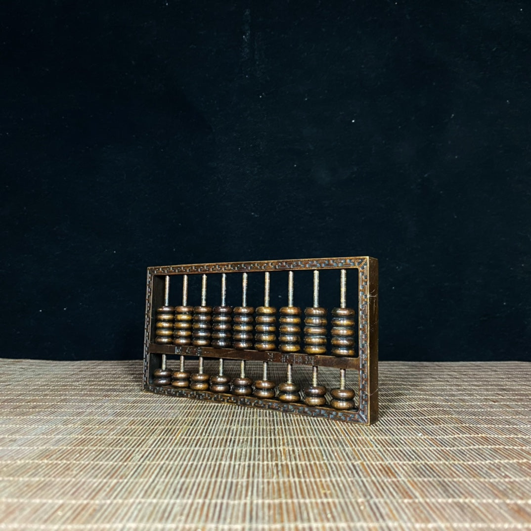 Pure Copper Abacus - Exquisite Desktop Decoration Symbolizing Wealth