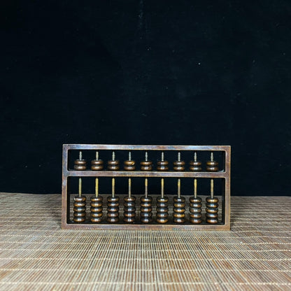 Pure Copper Abacus - Exquisite Desktop Decoration Symbolizing Wealth