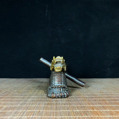 Pure Copper Gilded Mini Dragon Boat Incense Holder - A Perfect Blend of Exquisite Craftsmanship and Cultural Heritage