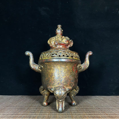 Antique Elephant Incense Burner - Handcrafted, Historic, Exquisite Craftsmanship