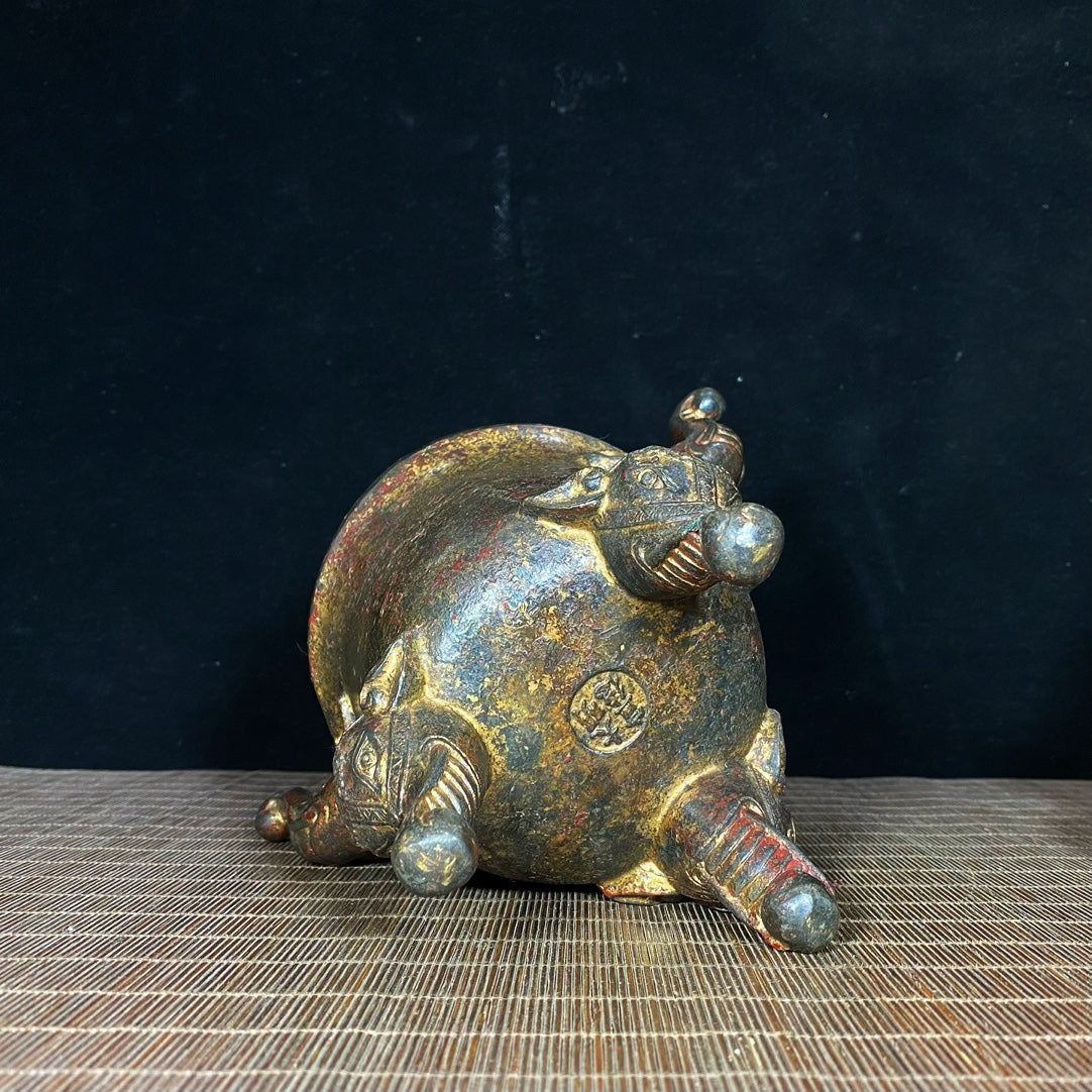 Antique Elephant Incense Burner - Handcrafted, Historic, Exquisite Craftsmanship