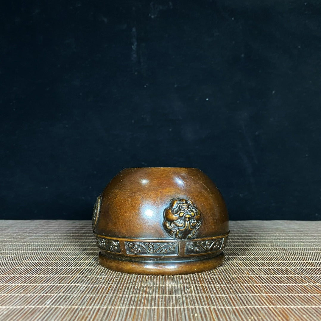 Ancient & Precious Antique Pure Copper Beast-Ear Jar - Wealth Attracting | High-End Decor & Collectible