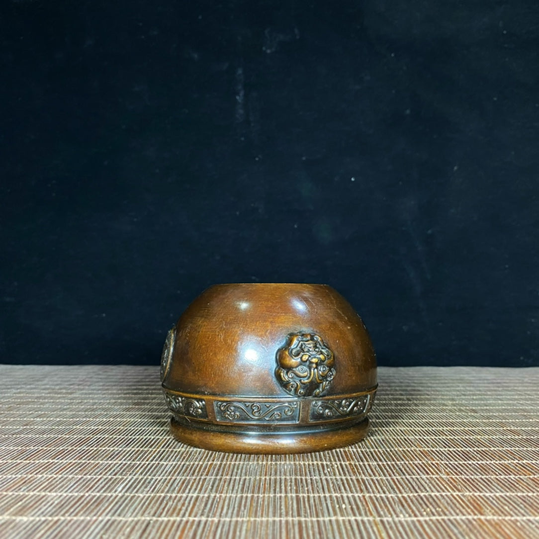 Ancient & Precious Antique Pure Copper Beast-Ear Jar - Wealth Attracting | High-End Decor & Collectible