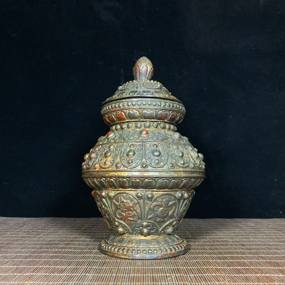 Ancient and Precious Antique Auspicious Eight Treasures Jar