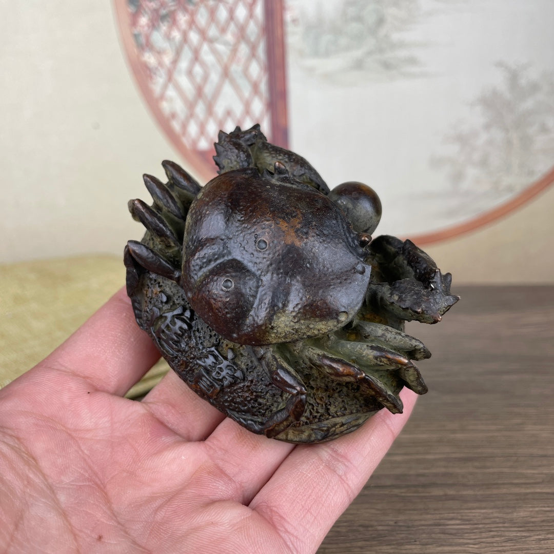 Handcrafted Crab Statue - Symbol of Wealth and Good Fortune