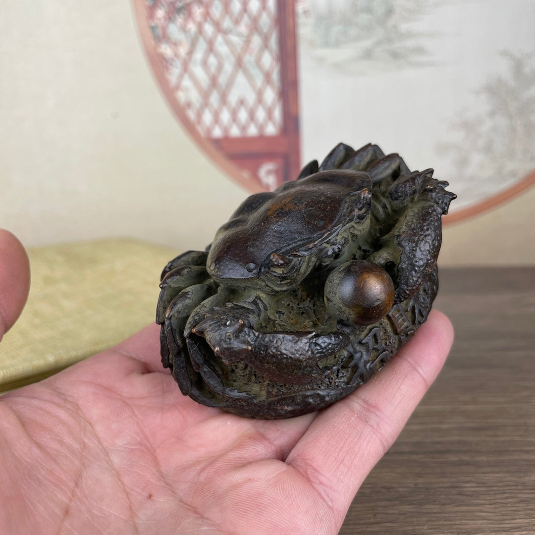 Handcrafted Crab Statue - Symbol of Wealth and Good Fortune