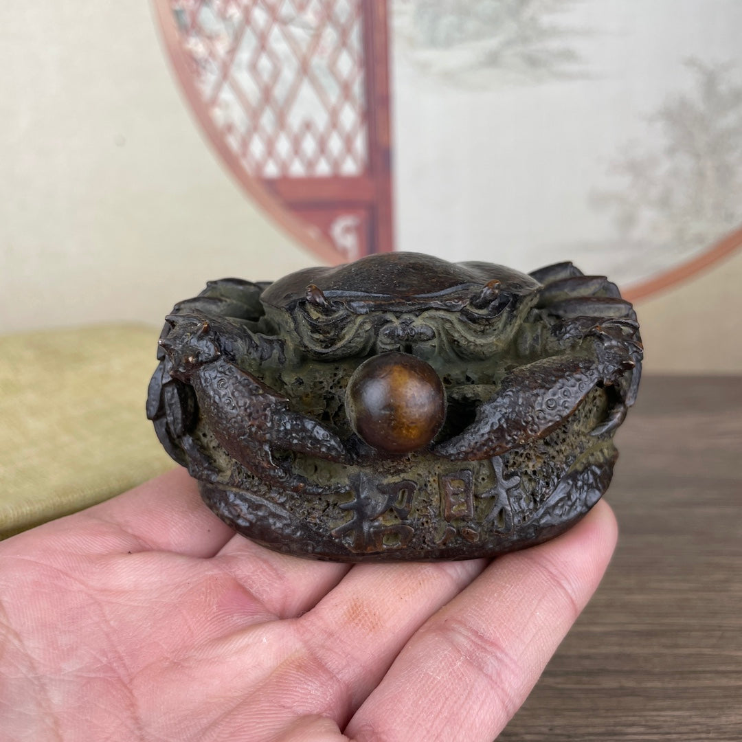 Handcrafted Crab Statue - Symbol of Wealth and Good Fortune